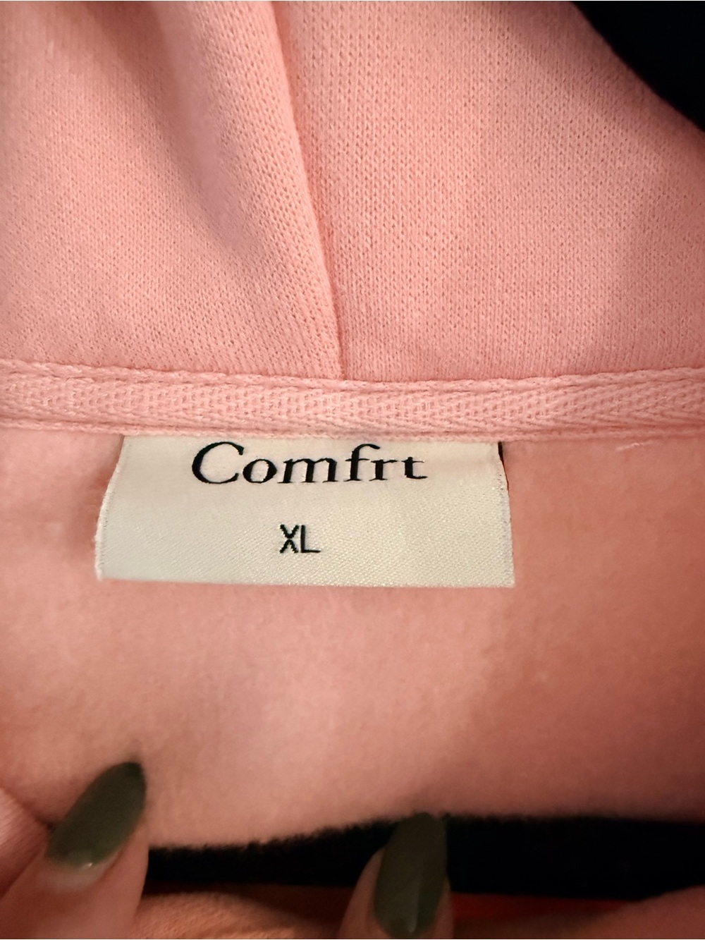 Comfrt Pastel Pink Hoodie Sweater Size XL - Picture 3 of 5